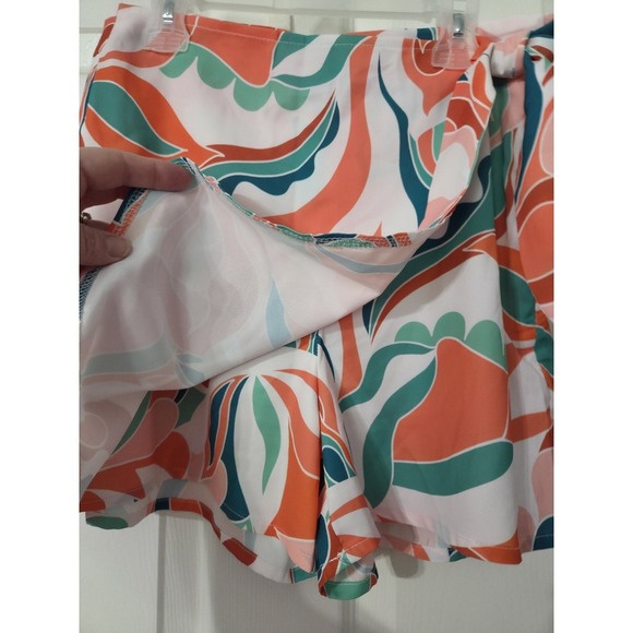 Pink Lily Floral Skort Pink, Small - Picture 3 of 4